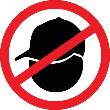 Şapka simgesi vektör çizimi