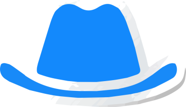 Şapka simgesi vektör çizimi