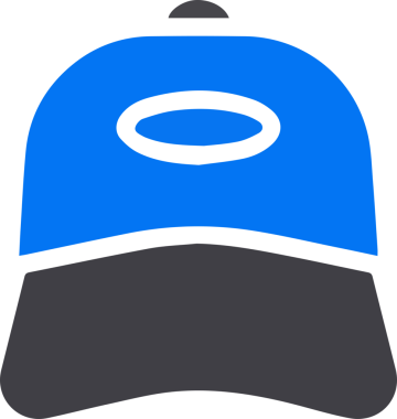 Şapka simgesi vektör çizimi