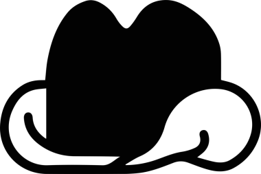 Şapka simgesi vektör çizimi