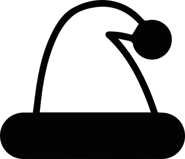 Şapka simgesi vektör çizimi