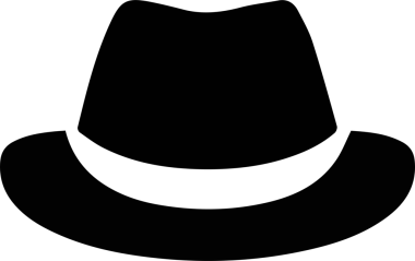 Şapka simgesi vektör çizimi