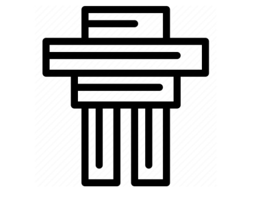 Dağ simgesi vektör resim çizimi