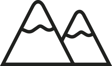 Dağ simgesi vektör resim çizimi