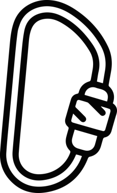 Dağ simgesi vektör resim çizimi