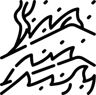 Dağ simgesi vektör resim çizimi