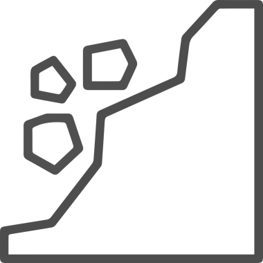 Dağ simgesi vektör resim çizimi