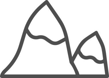 Dağ simgesi vektör resim çizimi