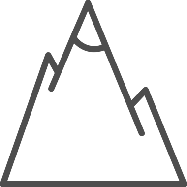 Dağ simgesi vektör resim çizimi