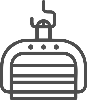 Dağ simgesi vektör resim çizimi