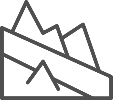 Dağ simgesi vektör resim çizimi