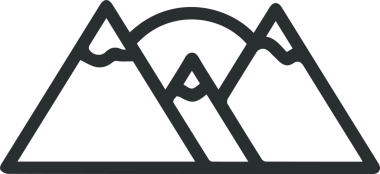 Dağ simgesi vektör resim çizimi