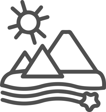 Dağ simgesi vektör resim çizimi