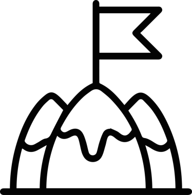 Dağ simgesi vektör resim çizimi