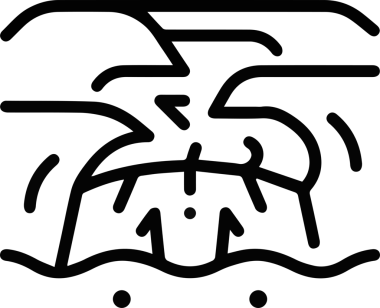 Dağ simgesi vektör resim çizimi