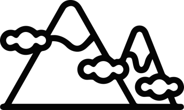 Dağ simgesi vektör resim çizimi