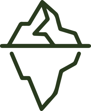 Dağ simgesi vektör resim çizimi