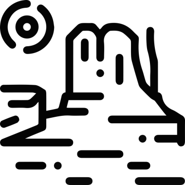 Dağ simgesi vektör resim çizimi