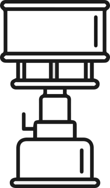 Dağ simgesi vektör resim çizimi