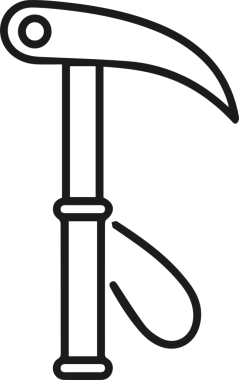 Dağ simgesi vektör resim çizimi