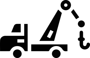 Kamyon simgesi vektör illüstrasyonu