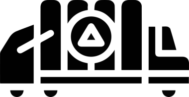 Kamyon simgesi vektör illüstrasyonu