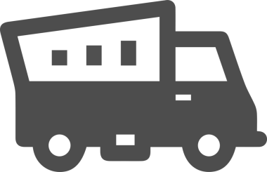 Kamyon simgesi vektör illüstrasyonu