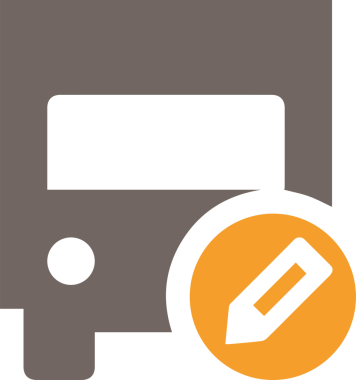 Kamyon simgesi vektör illüstrasyonu