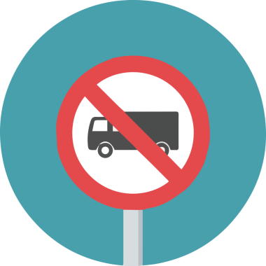 Kamyon simgesi vektör illüstrasyonu