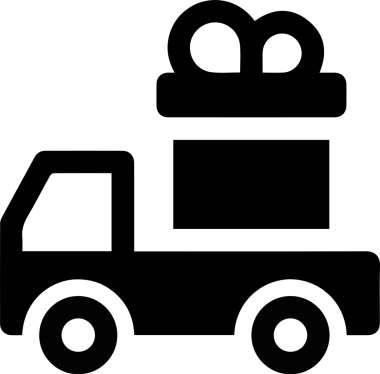 Kamyon simgesi vektör illüstrasyonu