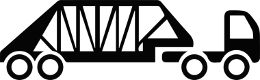 Kamyon simgesi vektör illüstrasyonu