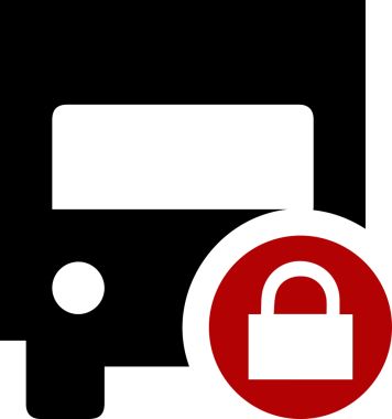 Kamyon simgesi vektör illüstrasyonu