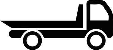 Kamyon simgesi vektör illüstrasyonu