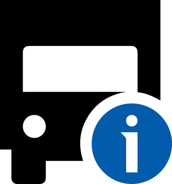 Kamyon simgesi vektör illüstrasyonu