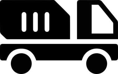 Kamyon simgesi vektör illüstrasyonu