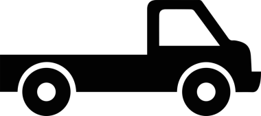 Kamyon simgesi vektör illüstrasyonu