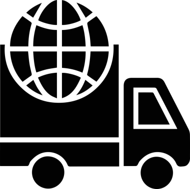 Kamyon simgesi vektör illüstrasyonu