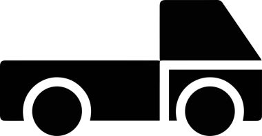 Kamyon simgesi vektör illüstrasyonu