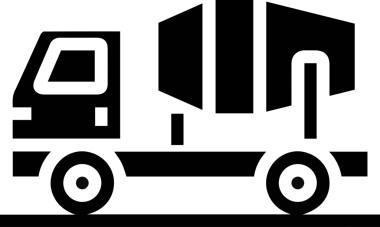 Kamyon simgesi vektör illüstrasyonu