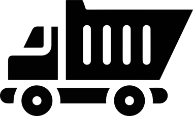 Kamyon simgesi vektör illüstrasyonu