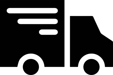 Kamyon simgesi vektör illüstrasyonu