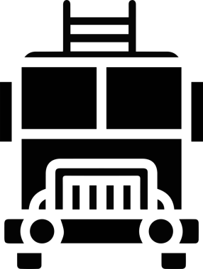 Kamyon simgesi vektör illüstrasyonu