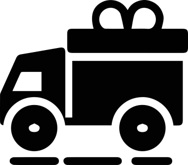 Kamyon simgesi vektör illüstrasyonu