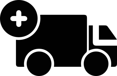 Kamyon simgesi vektör illüstrasyonu