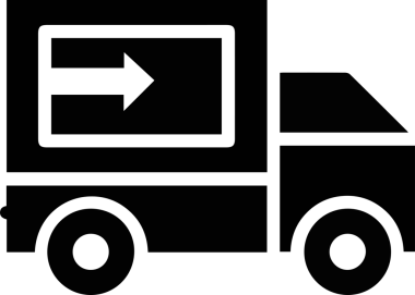 Kamyon simgesi vektör illüstrasyonu