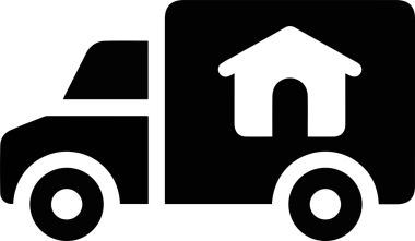 Kamyon simgesi vektör illüstrasyonu