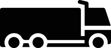 Kamyon simgesi vektör illüstrasyonu