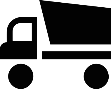 Kamyon simgesi vektör illüstrasyonu