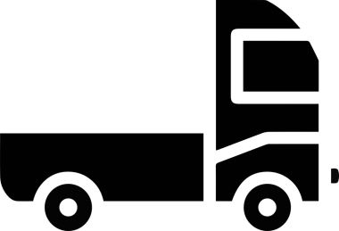 Kamyon simgesi vektör illüstrasyonu