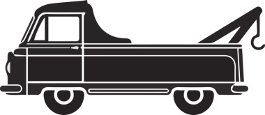 Kamyon simgesi vektör illüstrasyonu